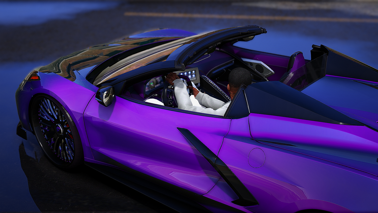2022 c8 with the animated roof
