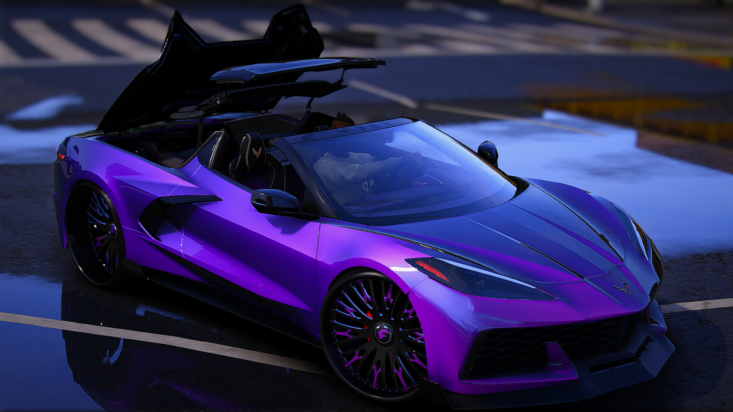 2022 c8 with the animated roof