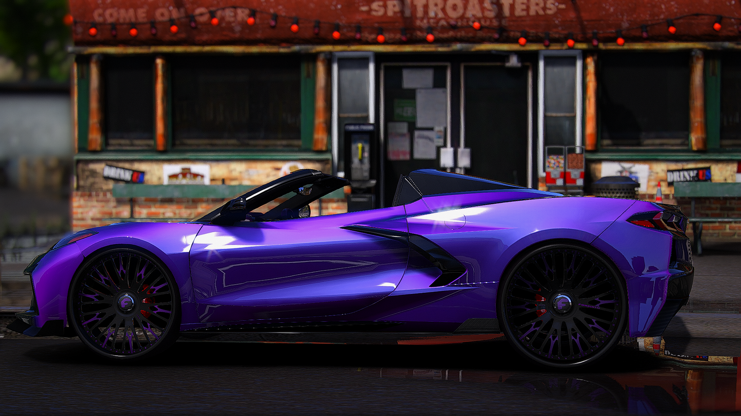 2022 c8 with the animated roof