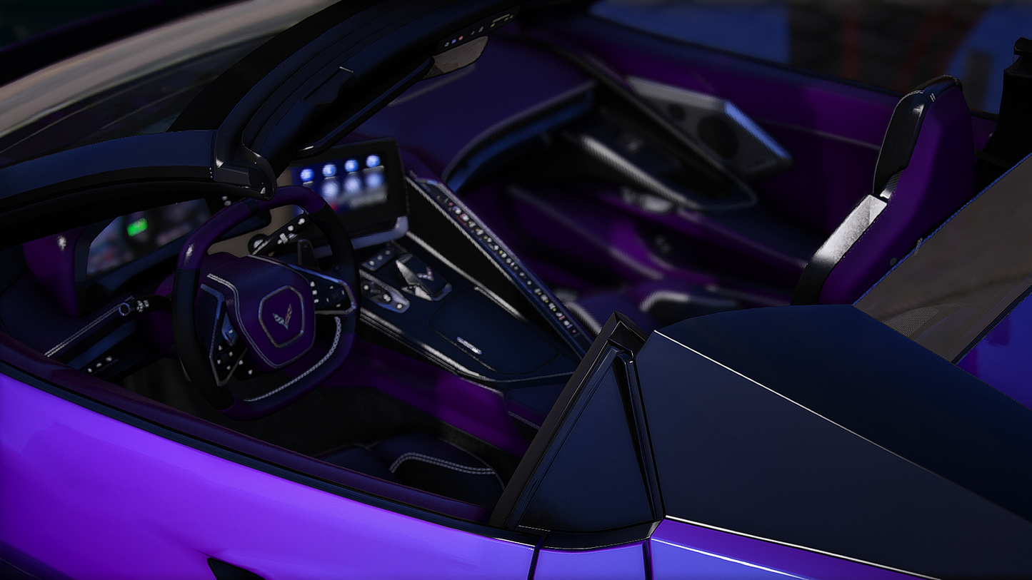 2022 c8 with the animated roof