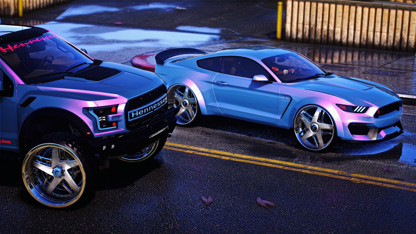 2023 raptor truck and mustang pack