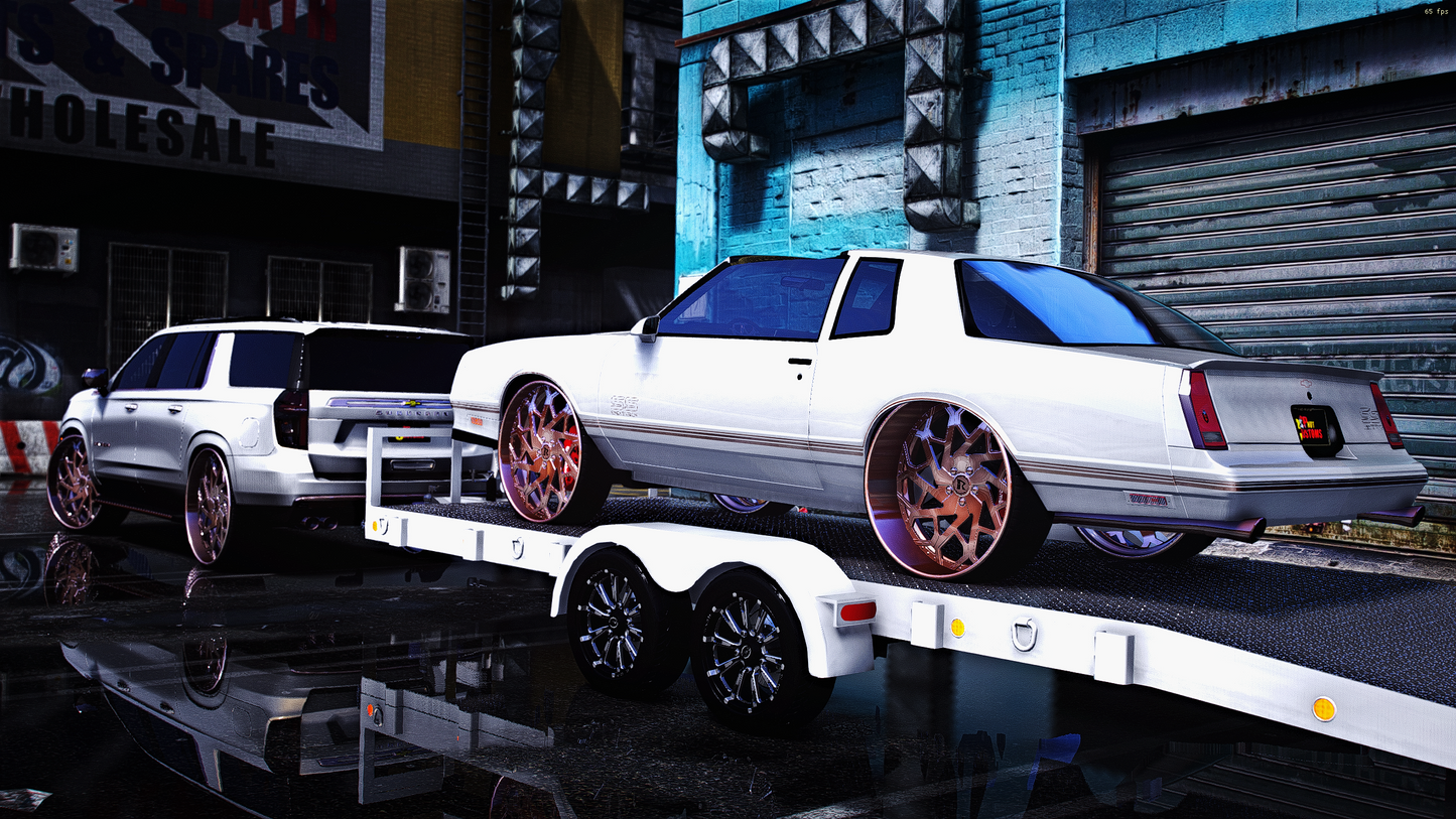 2021 SUBURBAN WITH THE SINGLE CAR TRAILER