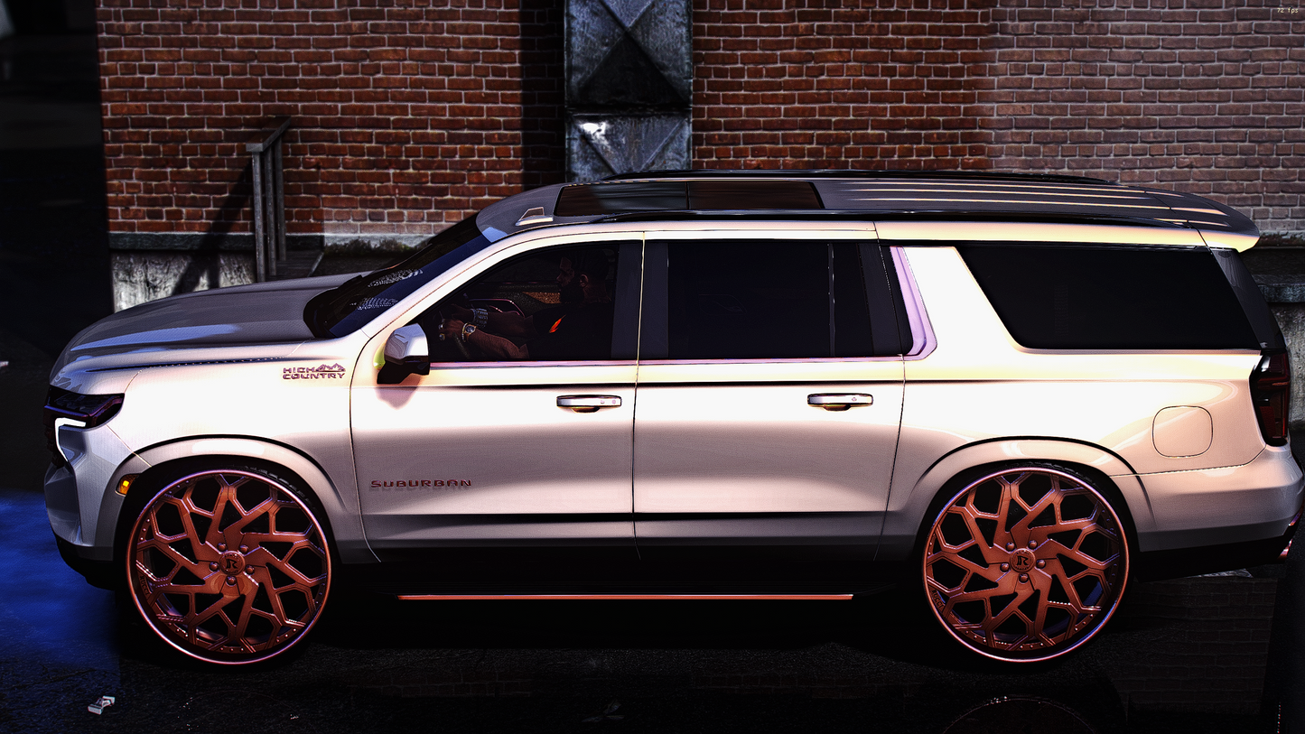 2021 SUBURBAN WITH THE SINGLE CAR TRAILER