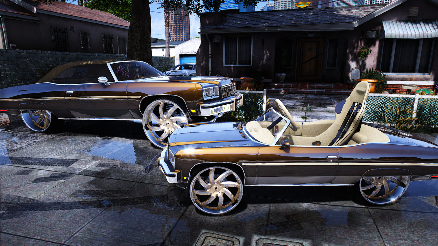75 Donk w/ matching Go Kart