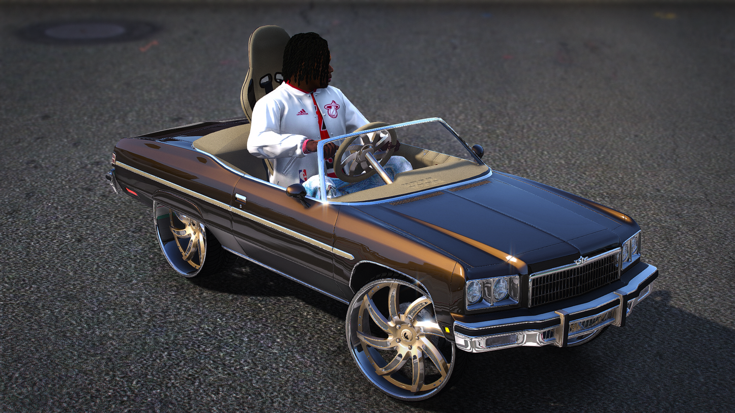 75 Donk w/ matching Go Kart