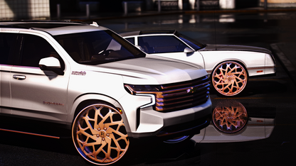2021 SUBURBAN WITH THE SINGLE CAR TRAILER