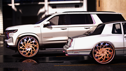 2021 SUBURBAN WITH THE SINGLE CAR TRAILER