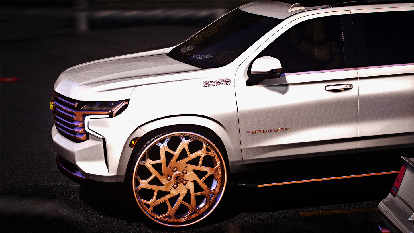 2021 SUBURBAN WITH THE SINGLE CAR TRAILER